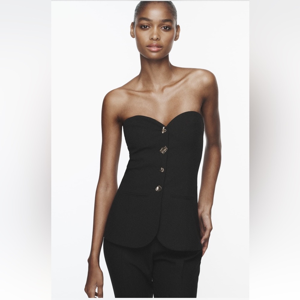 NWT Zara Two Piece Flared Jumpsuit